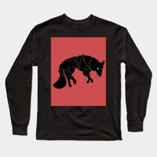 Tangled Black Wolf Long Sleeve T-Shirt